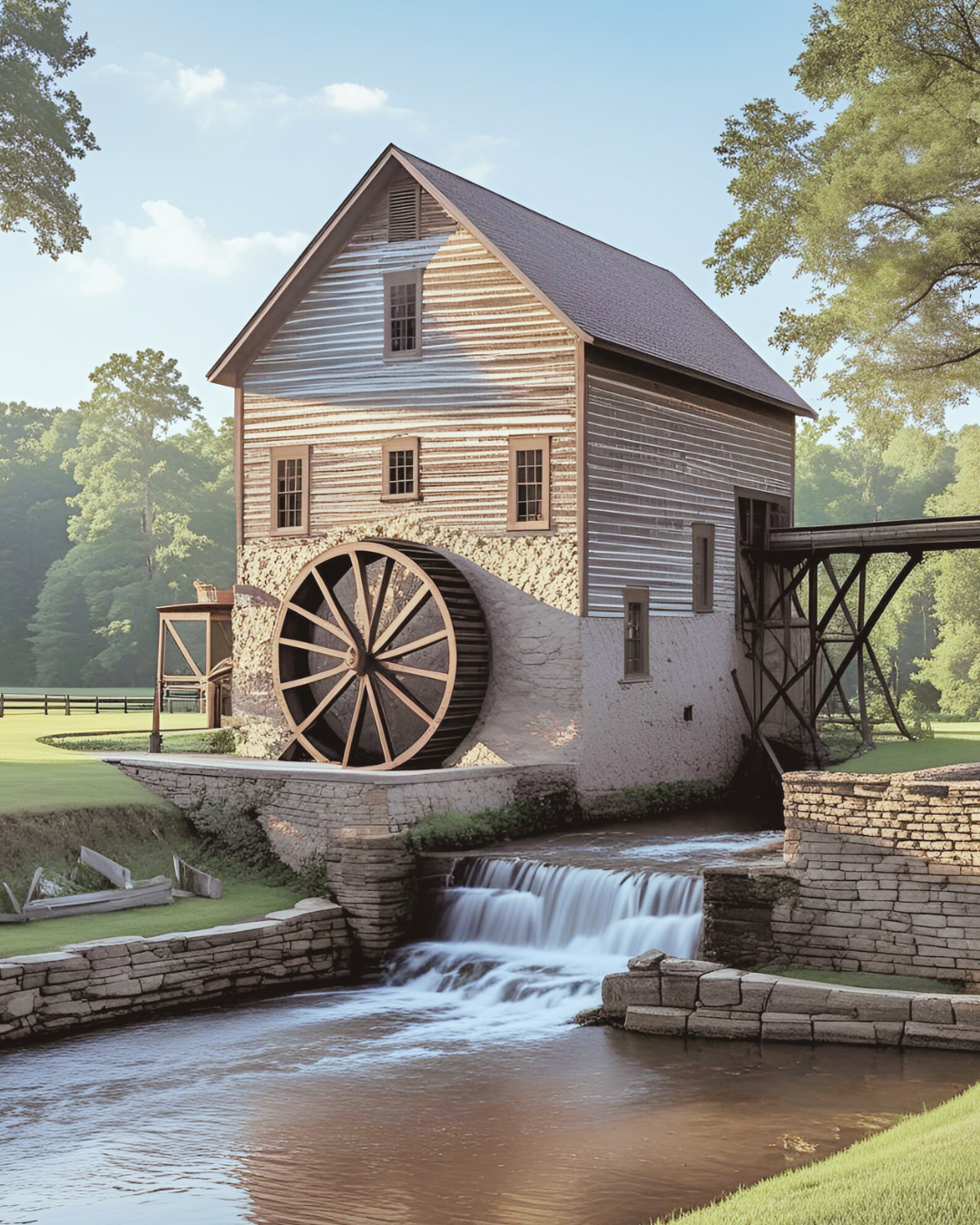 a modern ode to the van dycke mill in Spencer County Kentucky