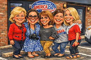 America250 2 The original 5 subcommittee members. Vickie, Kat, Robbie, Terri, & Bonnie